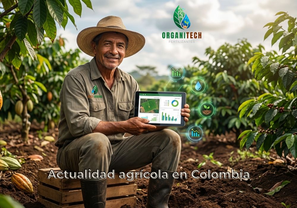 Actualidad agrícola en Colombia con prácticas de agricultura sostenible y tecnología aplicada al campo