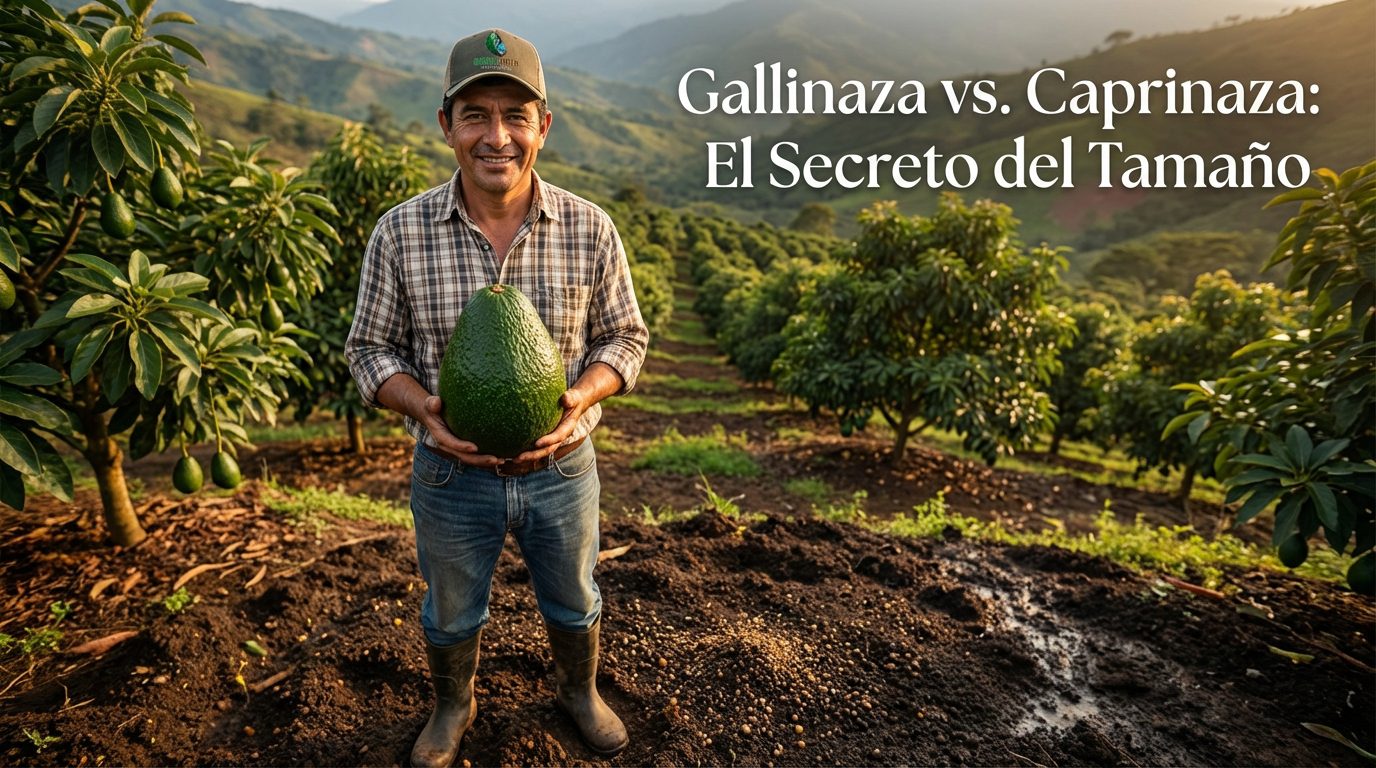 Caprinaza vs gallinaza Caprinaza vs Gallinaza en cultivo de aguacate - Fertilizantes Organitech.